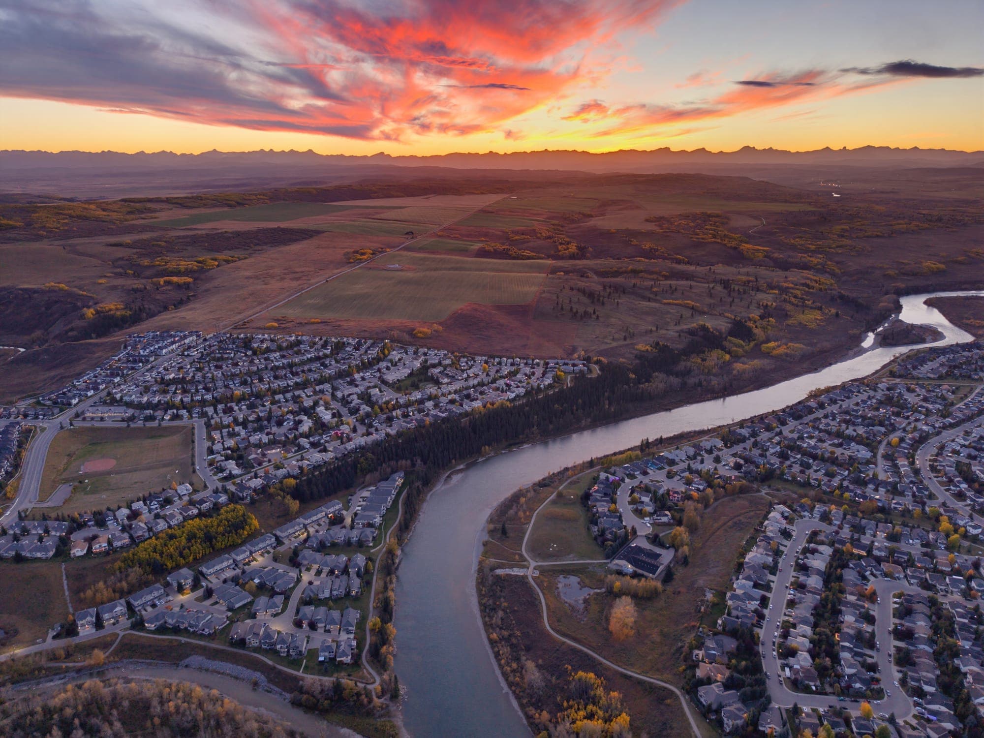 Sunset Aerial